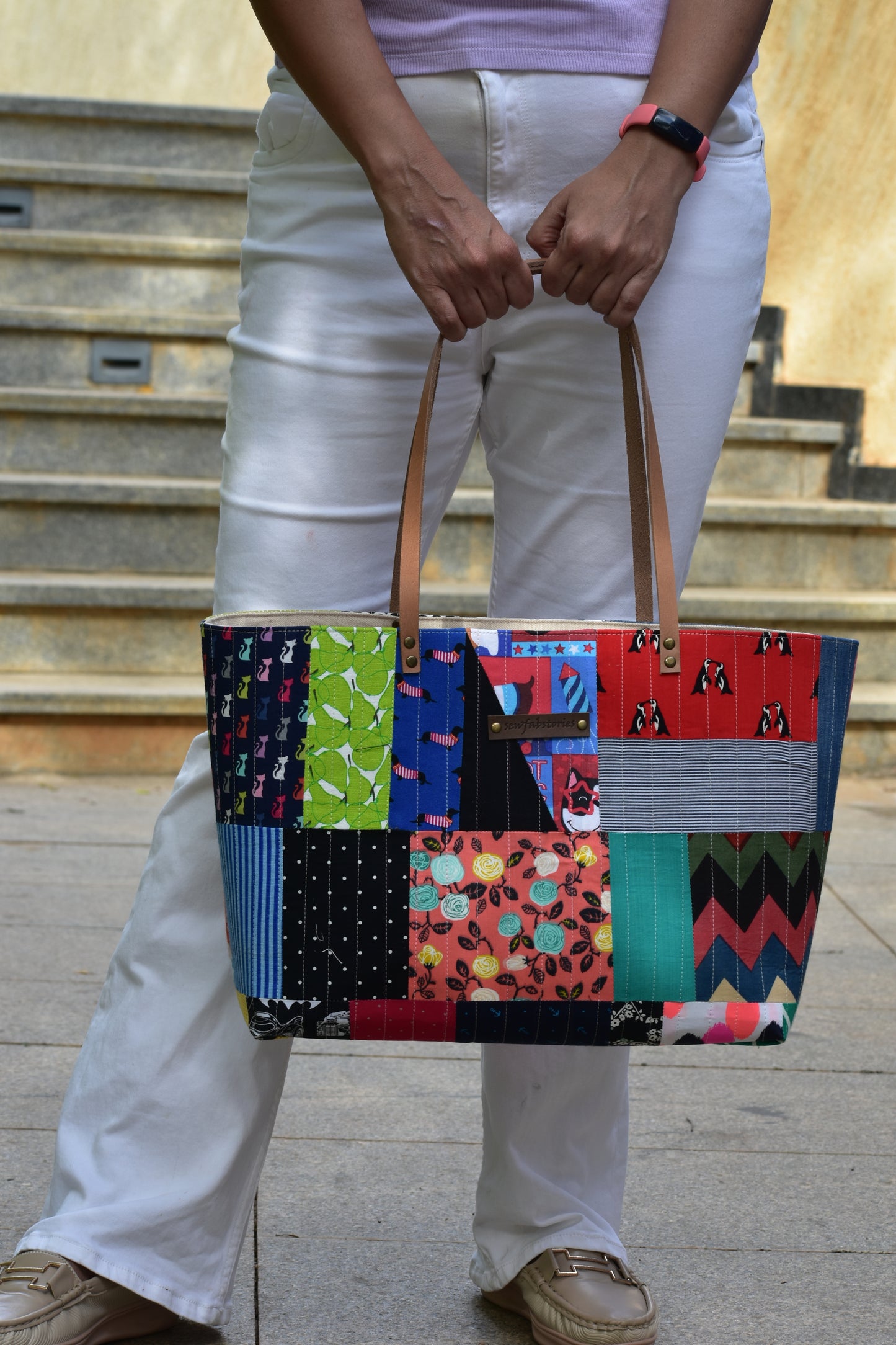 Patchwork Tote - Doggo