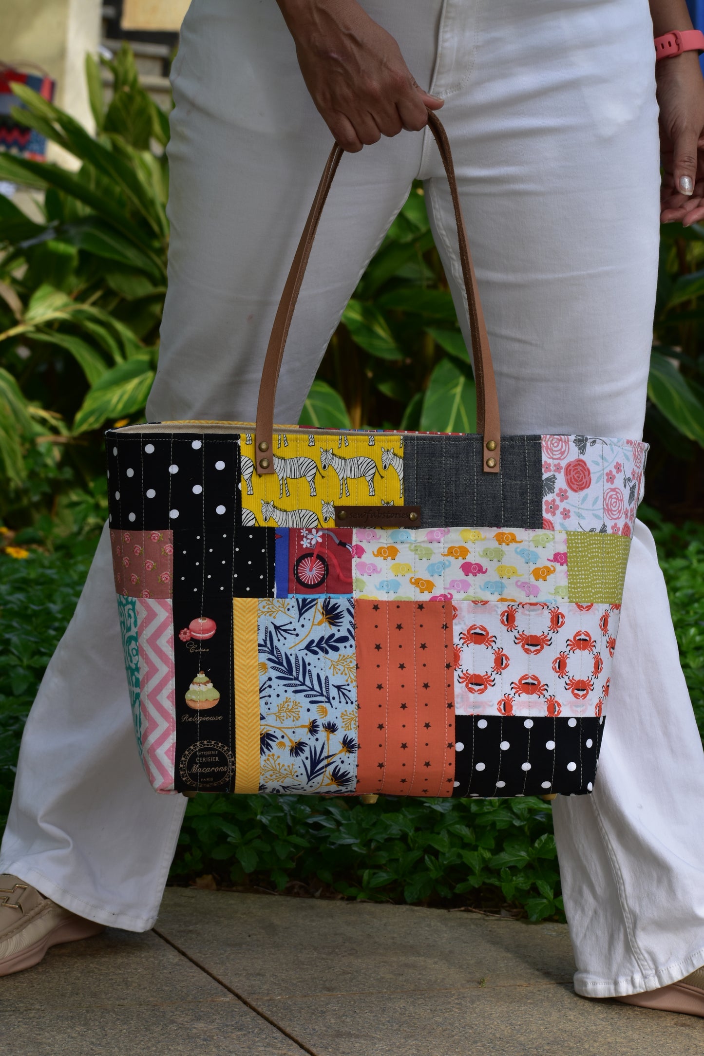 Patchwork Tote - Zebra