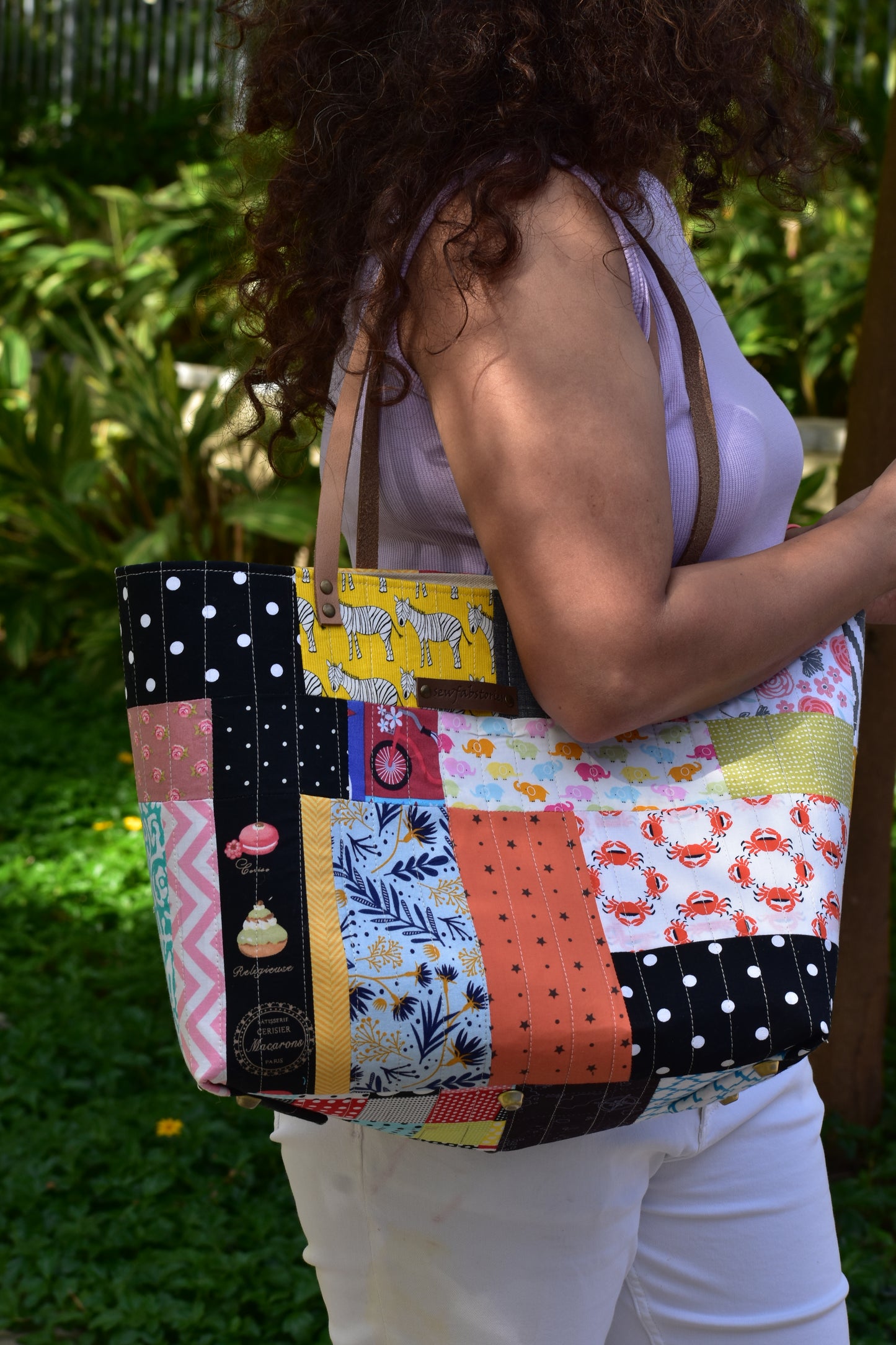Patchwork Tote - Zebra