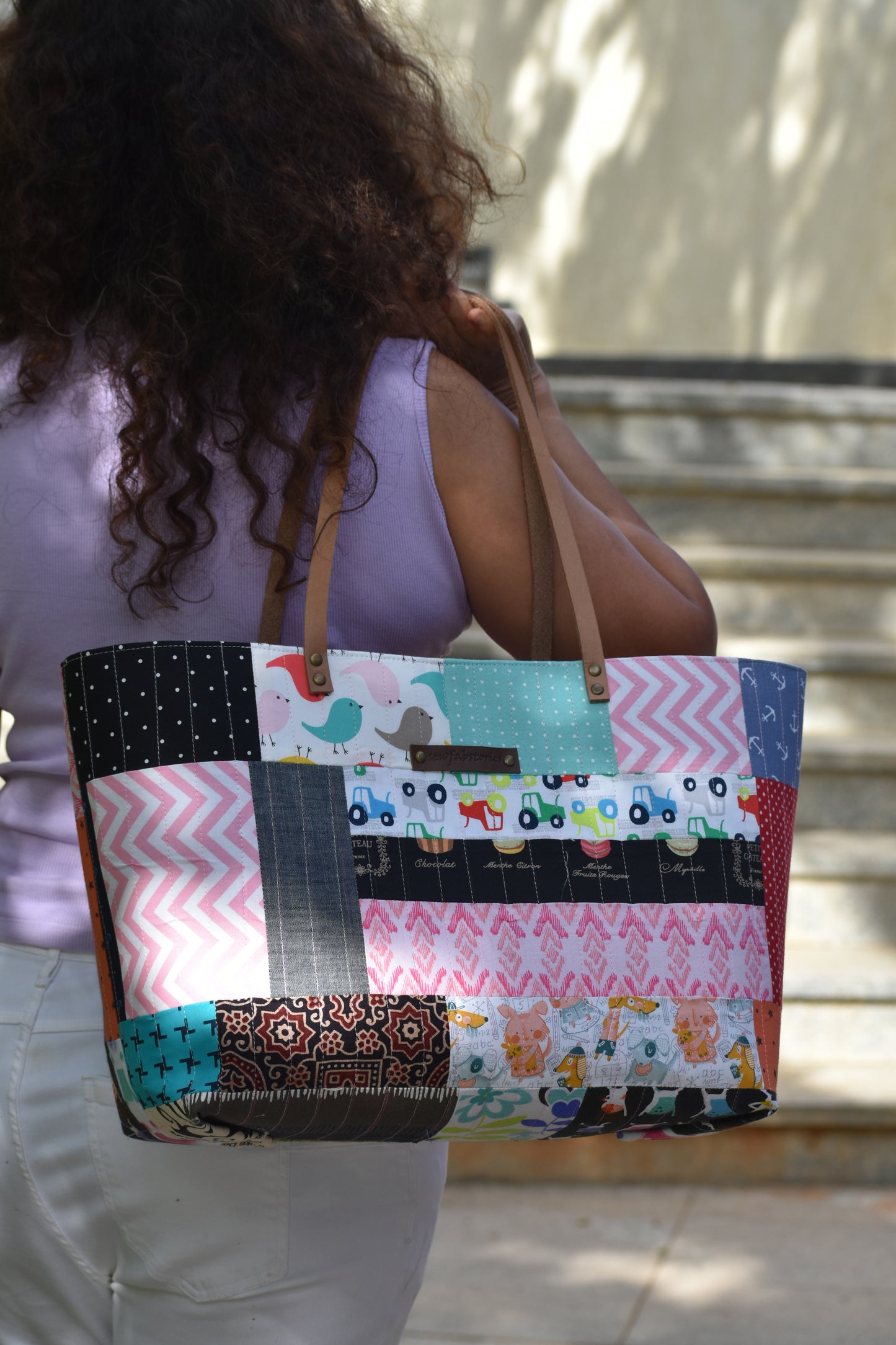 Patchwork Tote - Birds