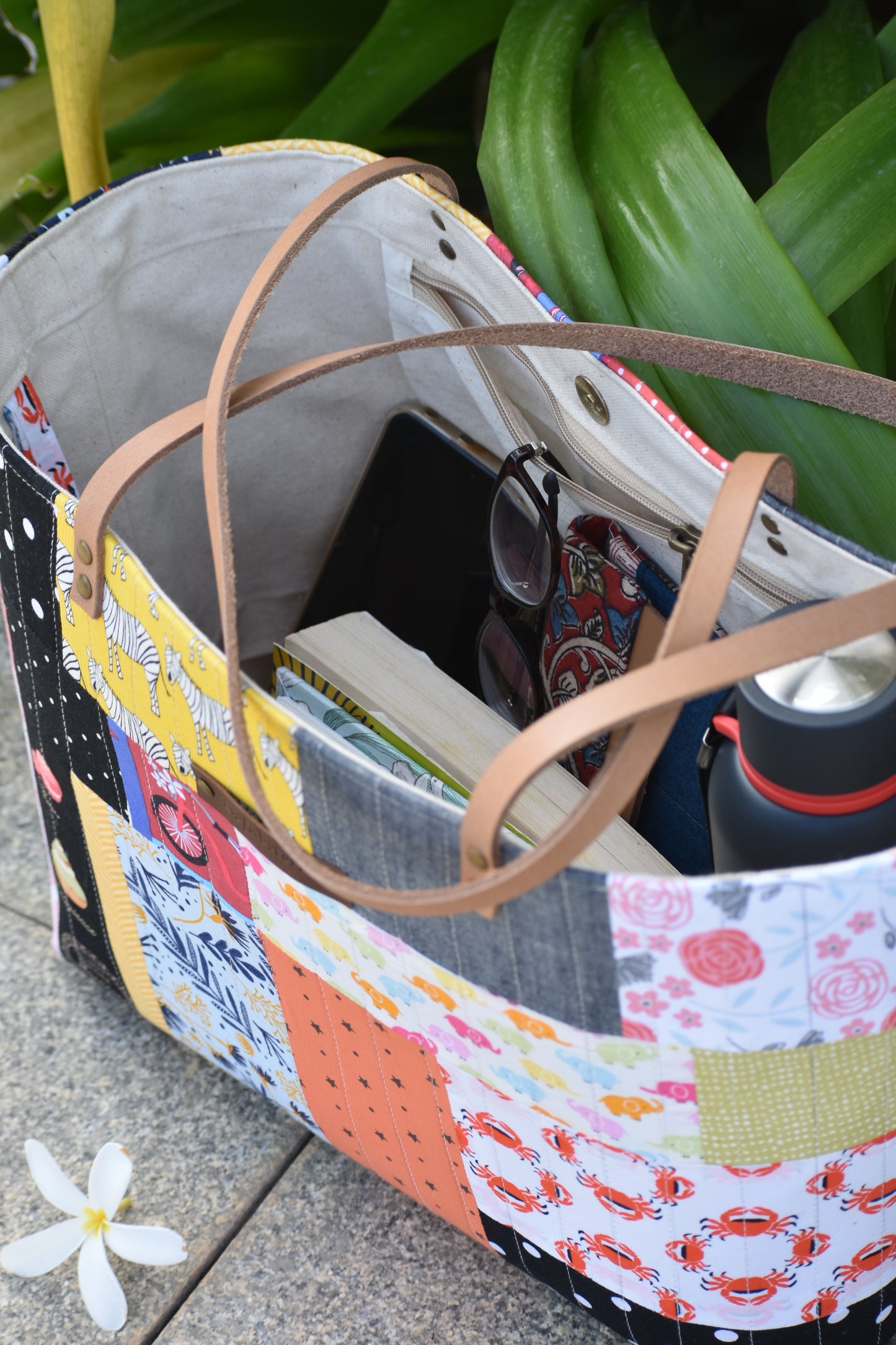 Patchwork Tote - Zebra