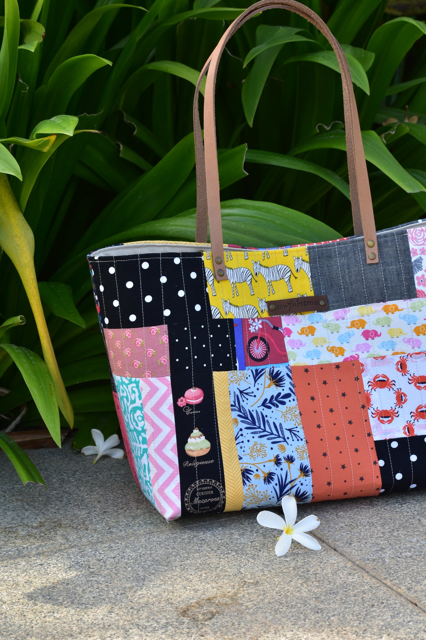 Patchwork Tote - Zebra