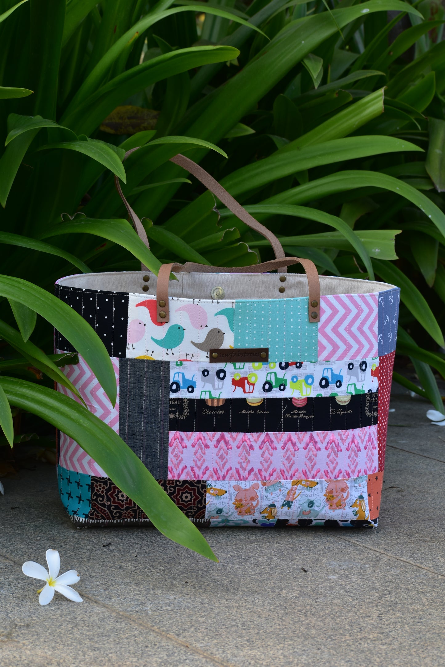 Patchwork Tote - Birds