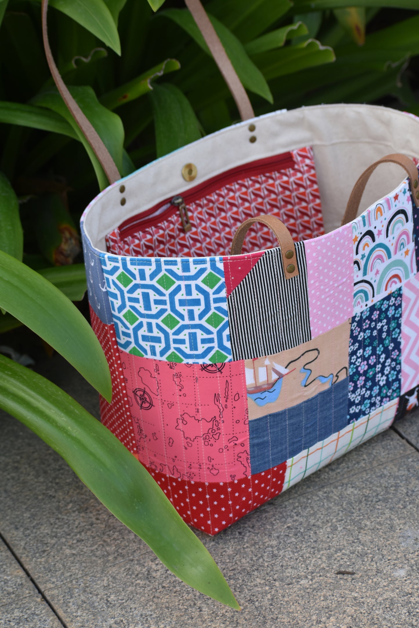 Patchwork Tote - Birds