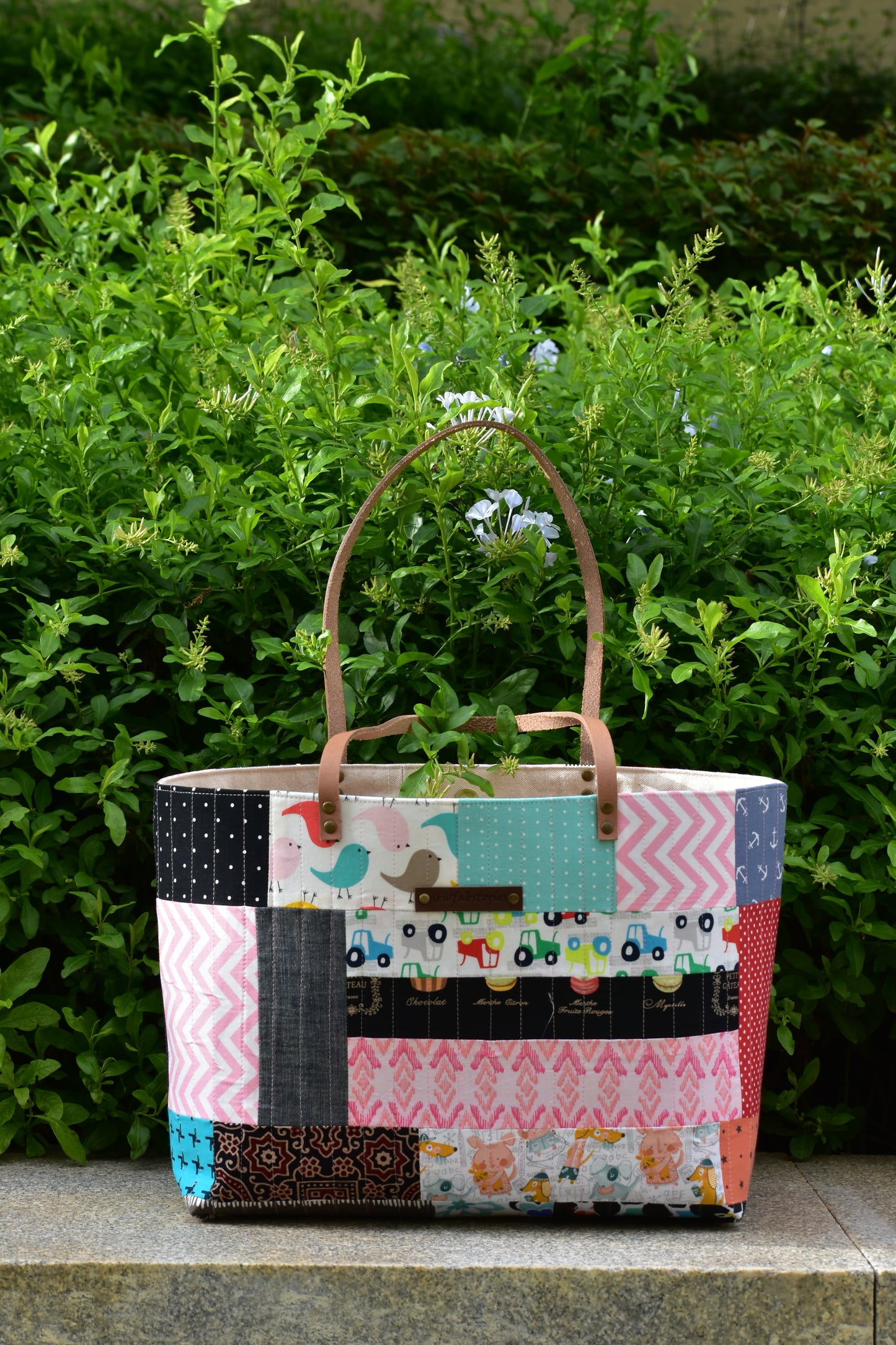 Patchwork Tote - Birds