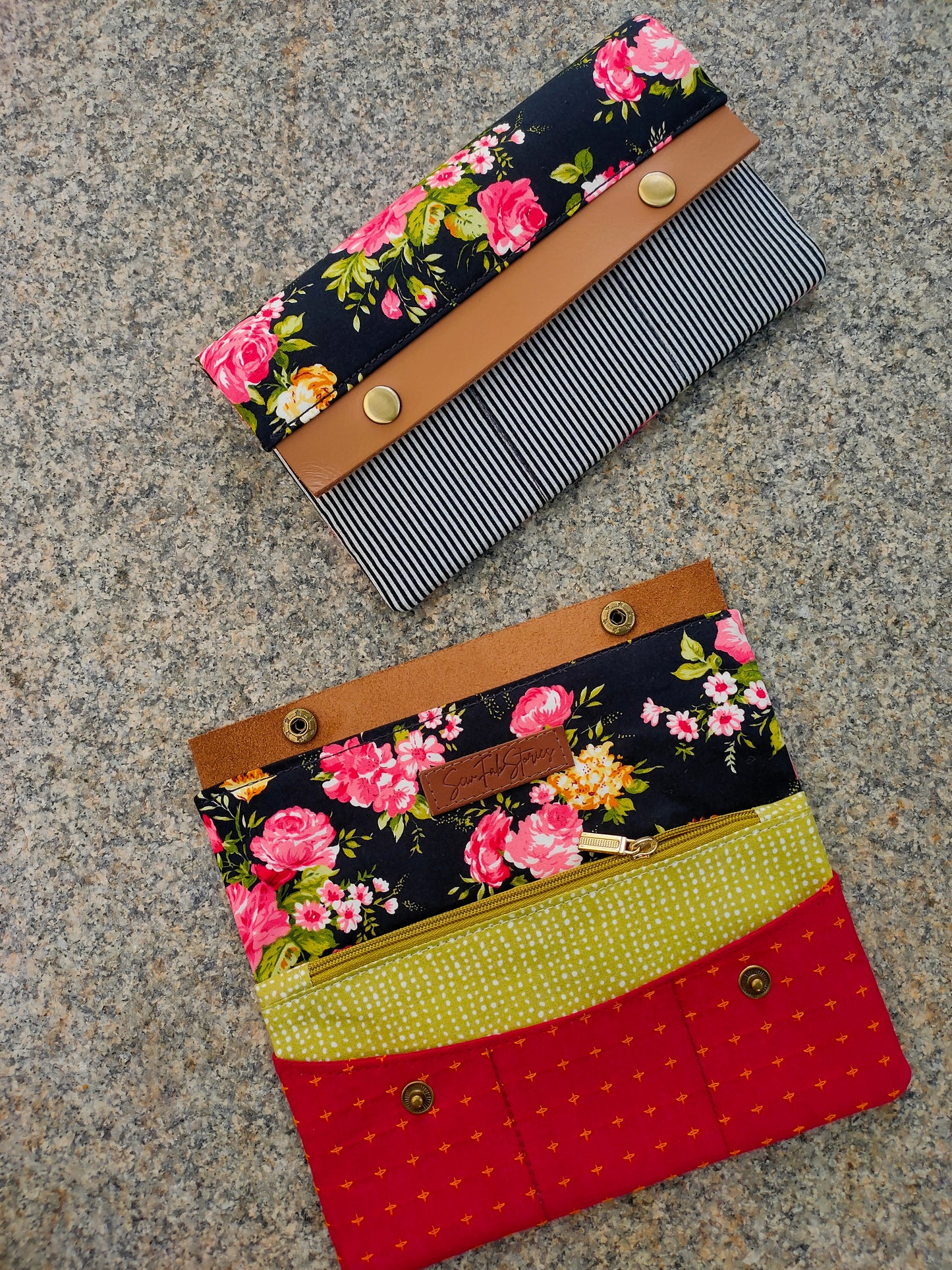 Minimalist Wallet - Midnight Floral