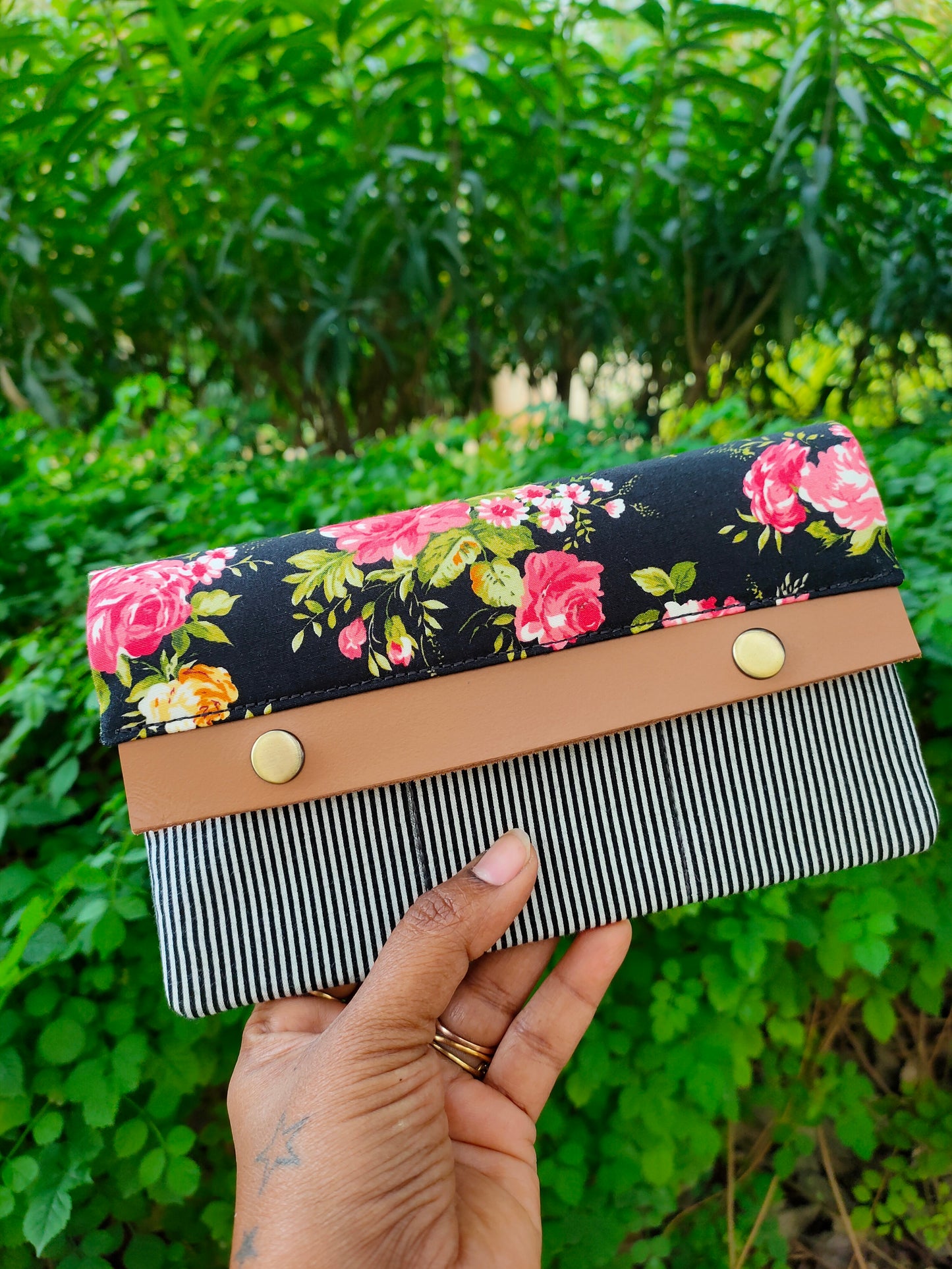 Minimalist Wallet - Midnight Floral