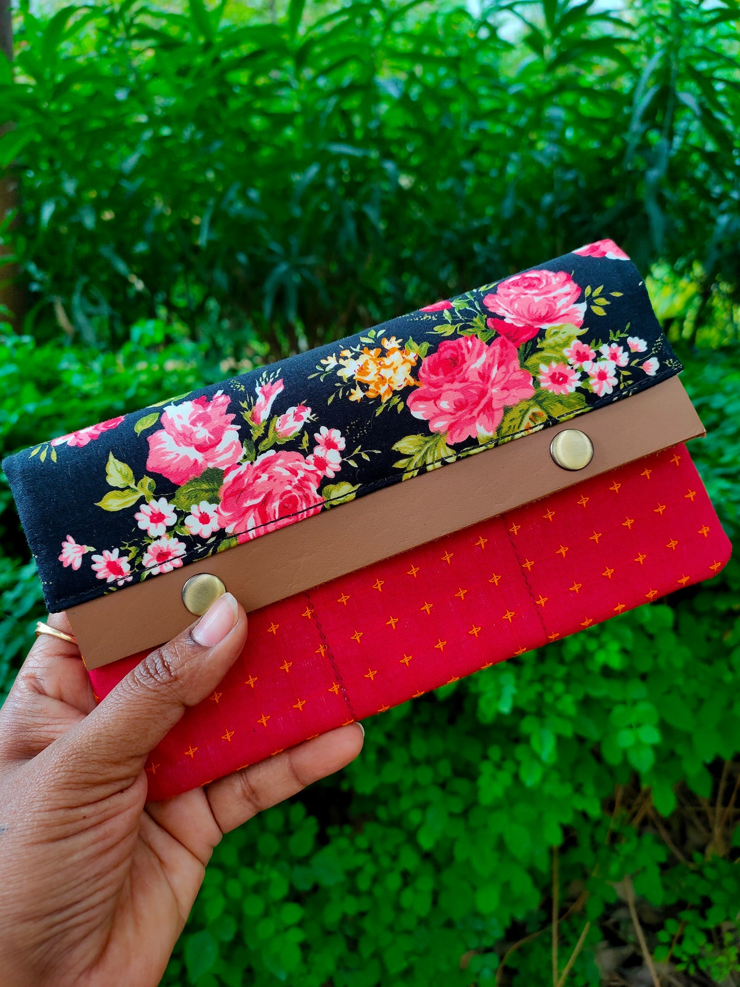 Minimalist Wallet - Midnight Floral