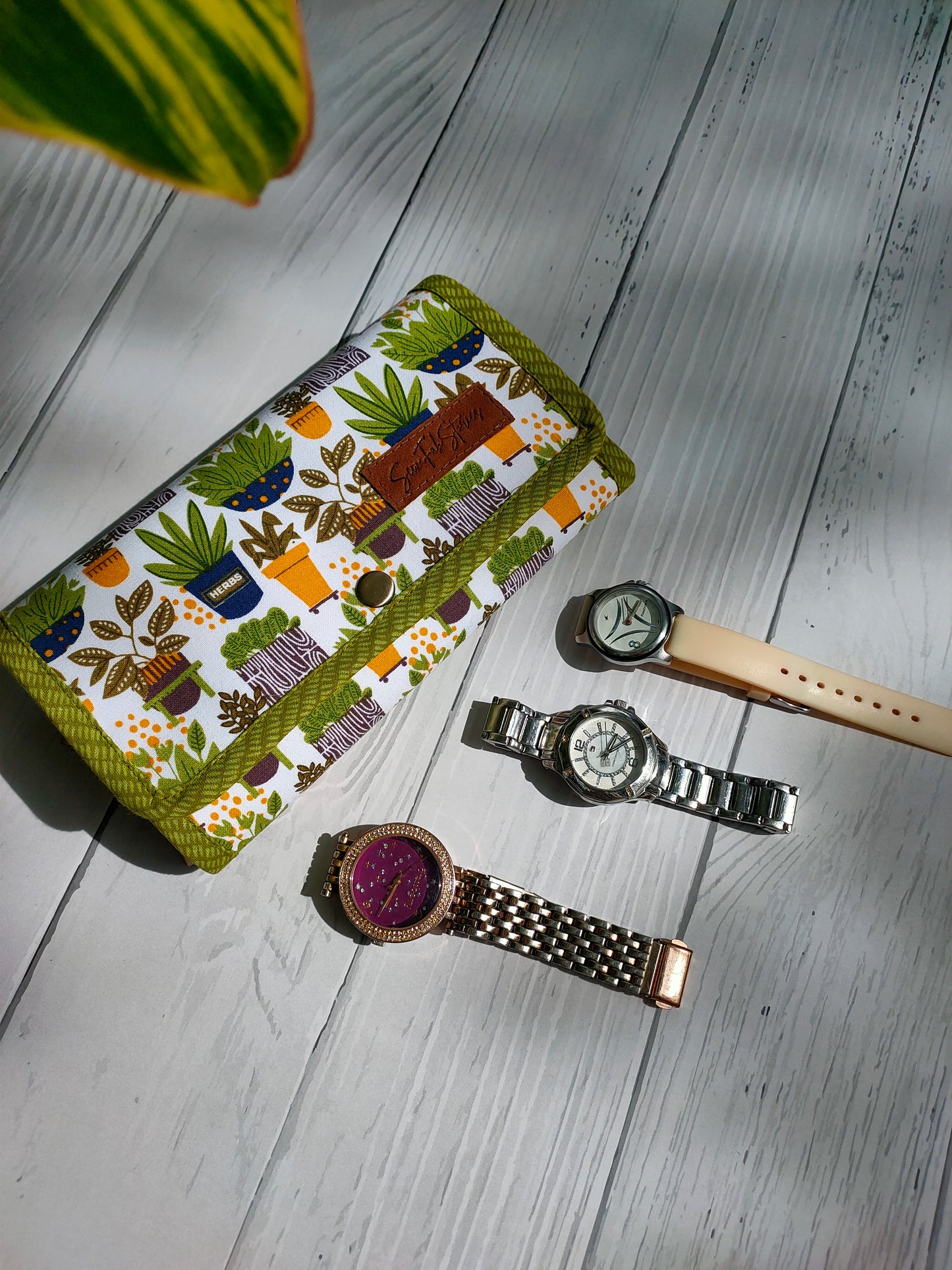 Watch Organizer - Green Plants