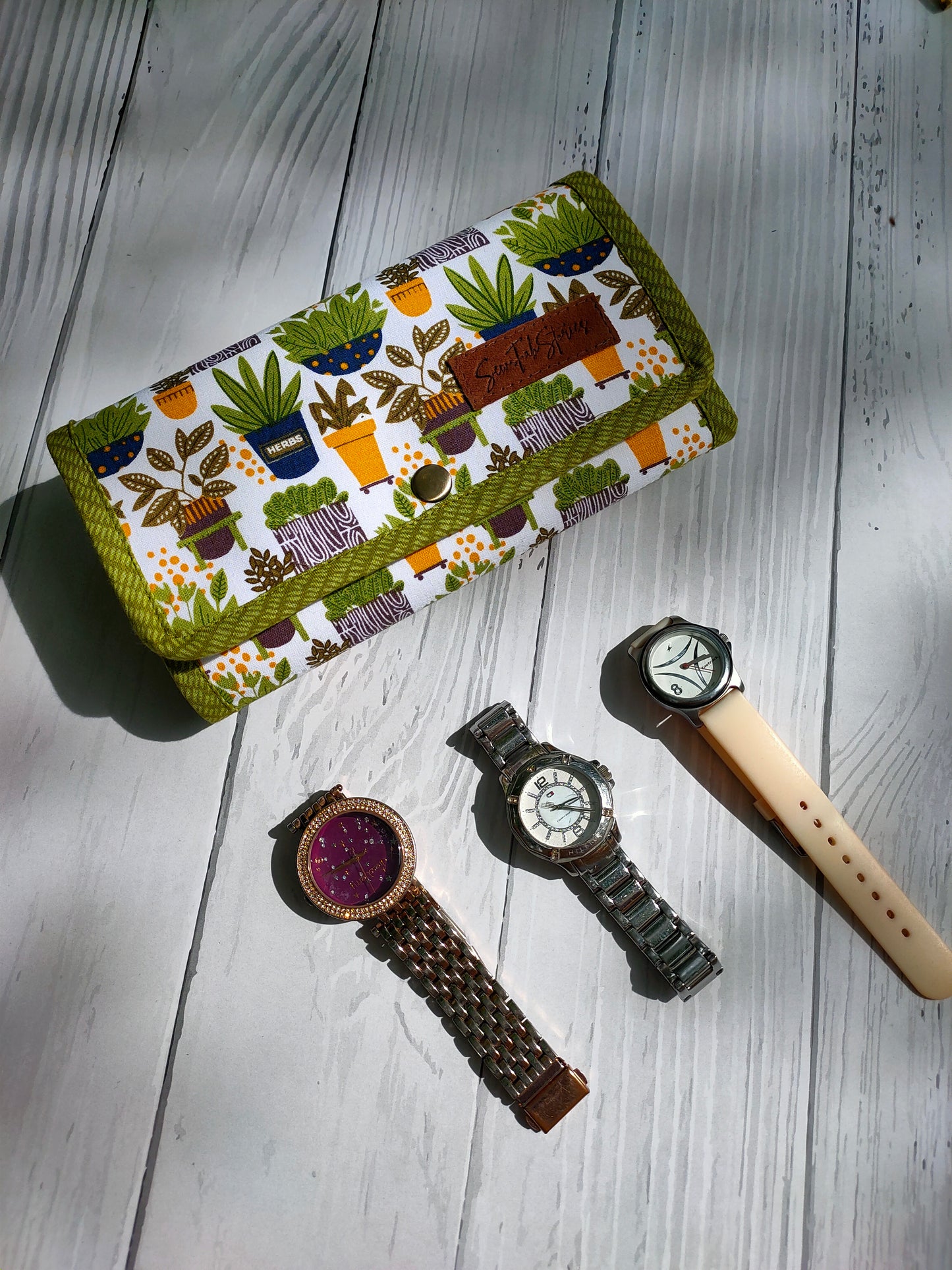 Watch Organizer - Green Plants