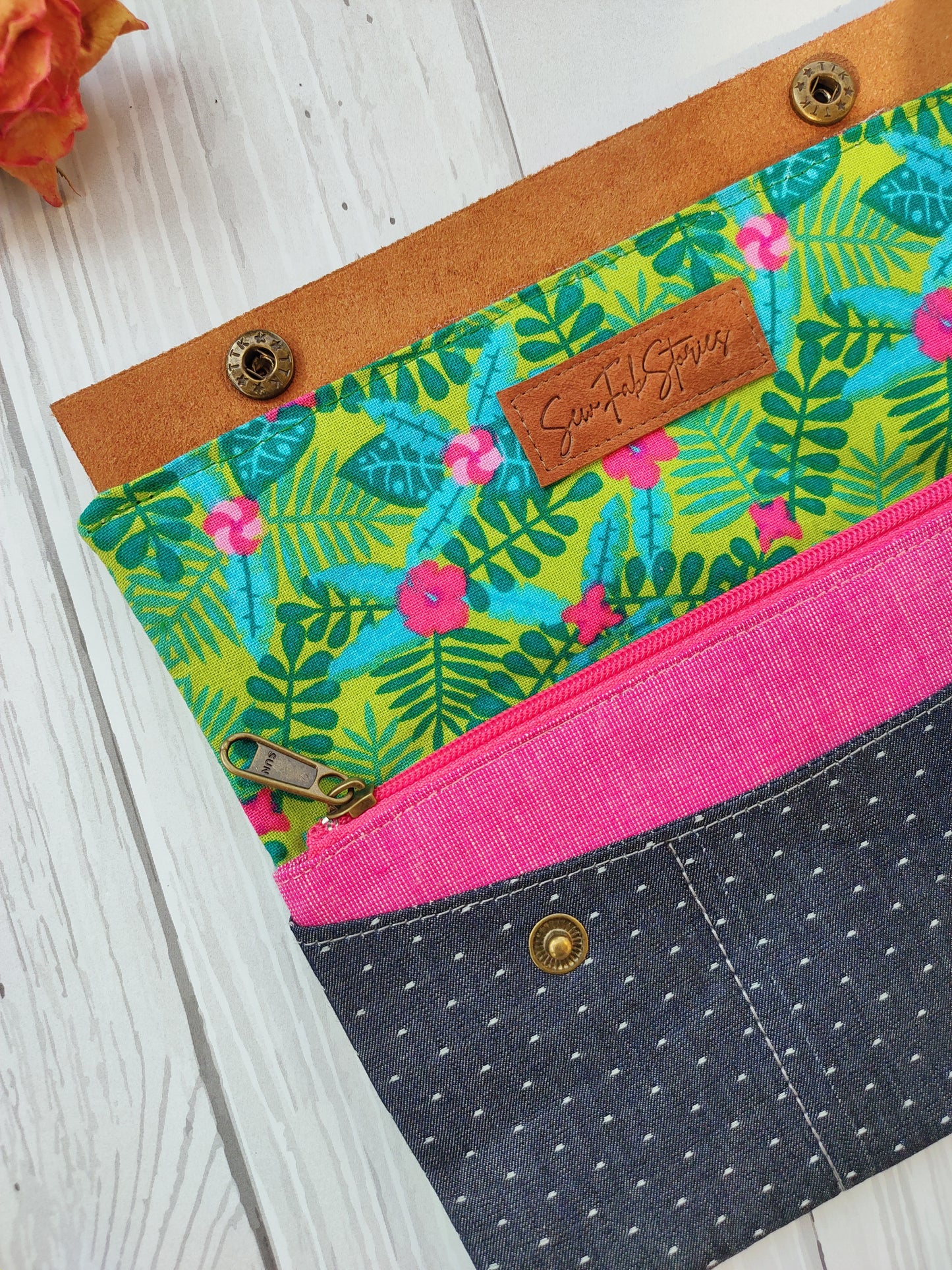 Minimalist Wallet - Green Tropical