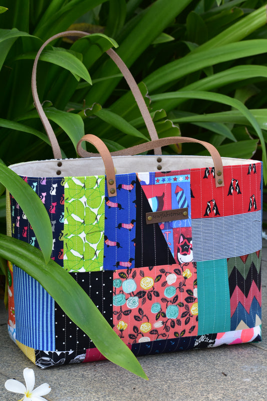 Patchwork Tote - Doggo
