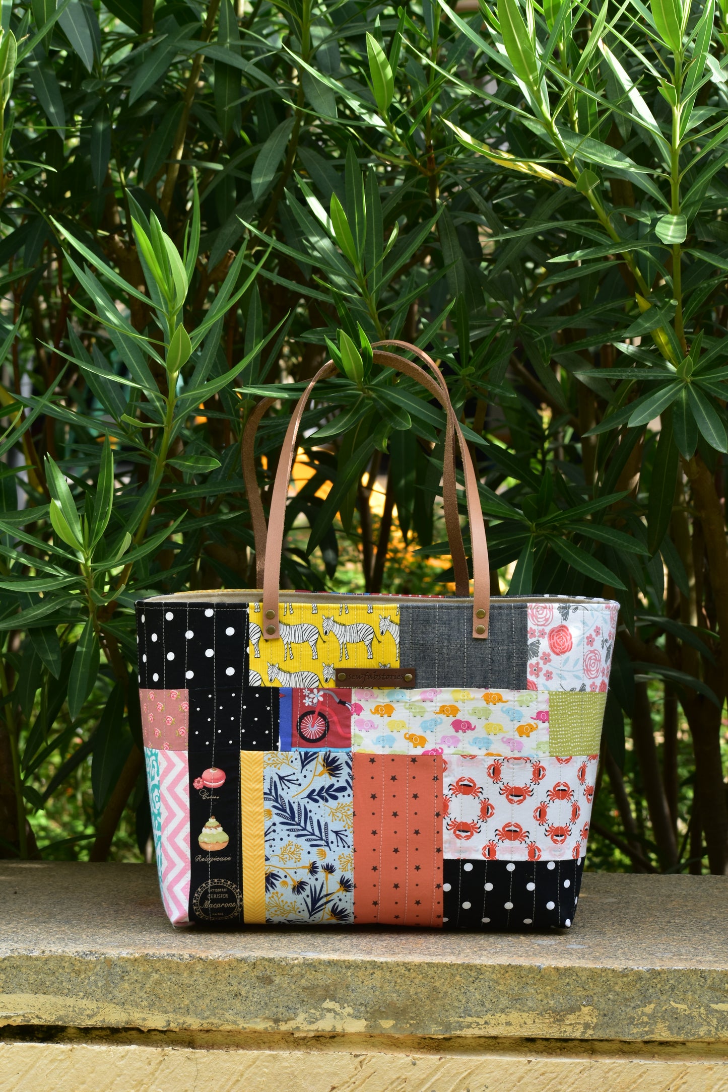 Patchwork Tote - Zebra