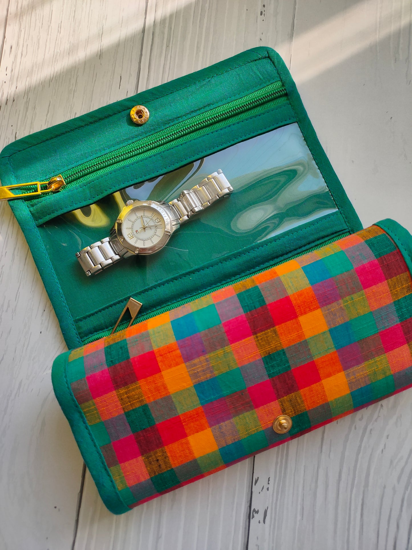 Watch Organizer - Madras checks