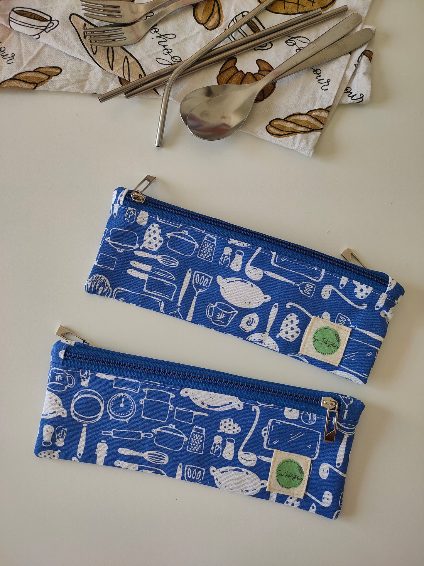 Cutlery pouch - Cookware print