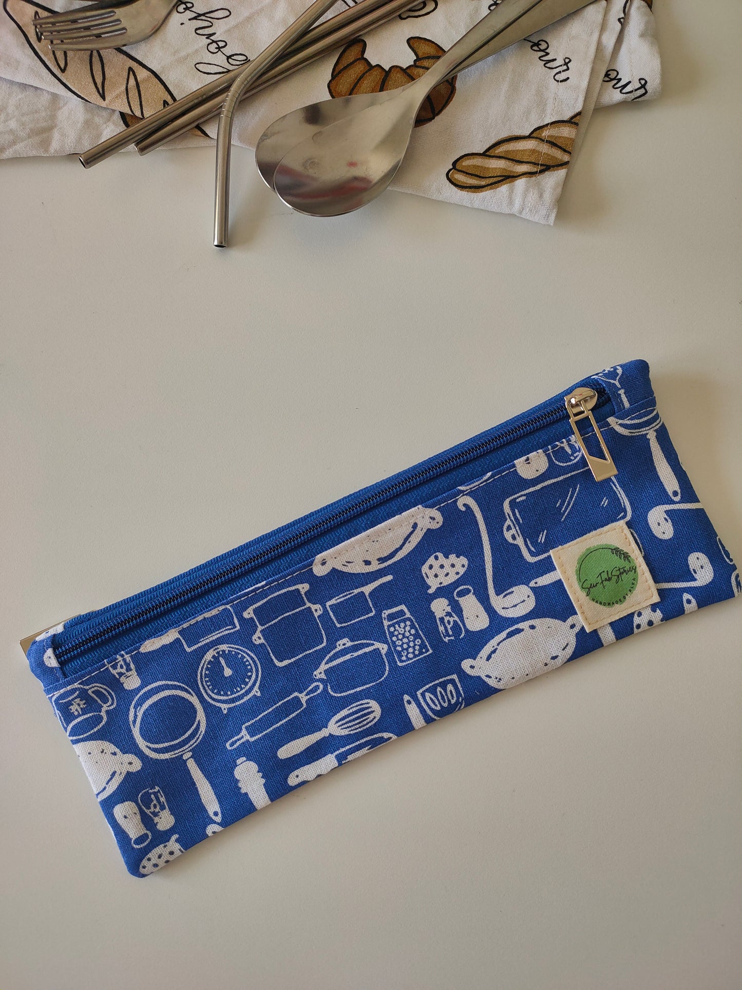 Cutlery pouch - Cookware print