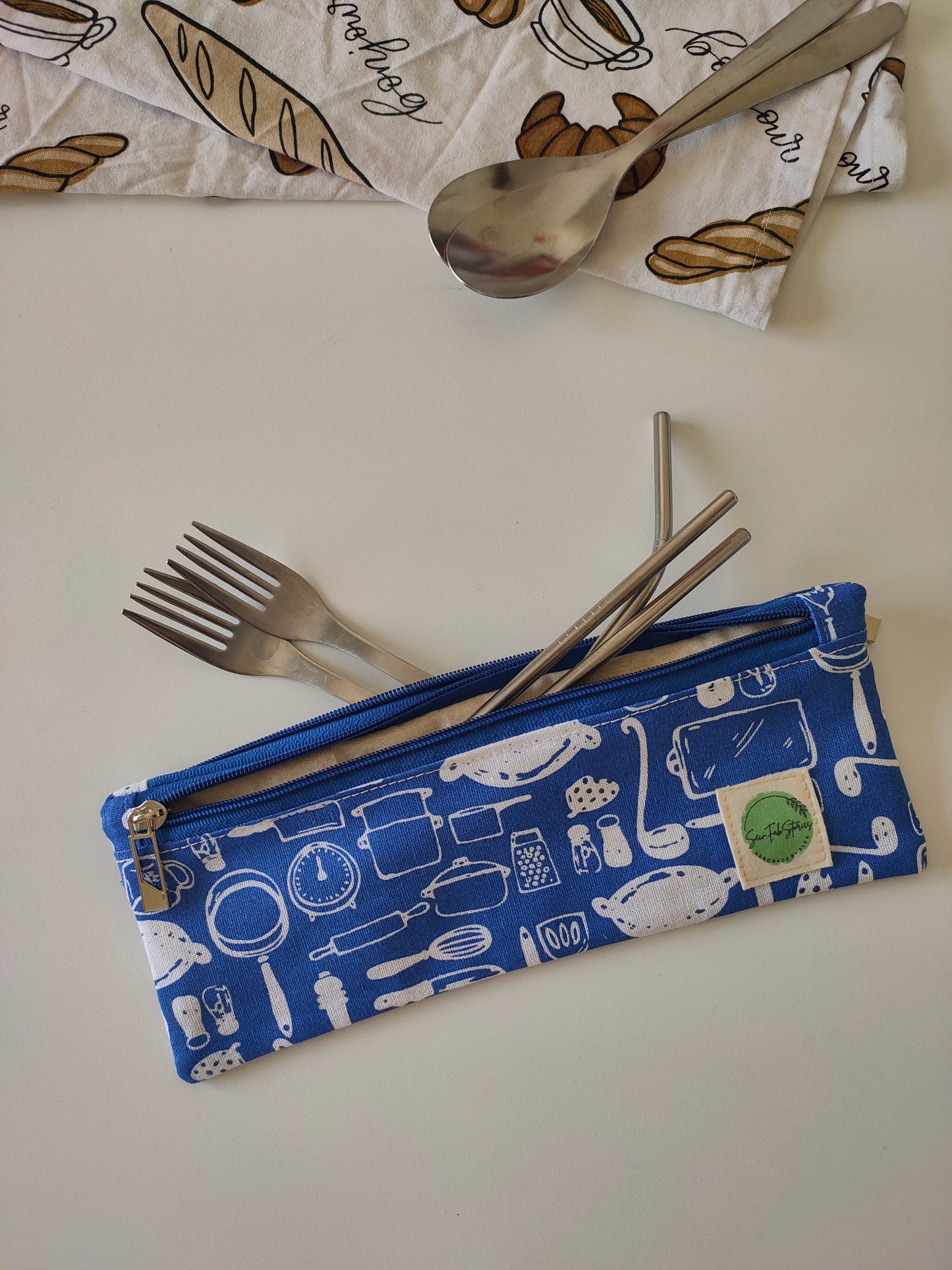 Cutlery pouch - Cookware print