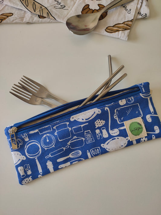 Cutlery pouch - Cookware print