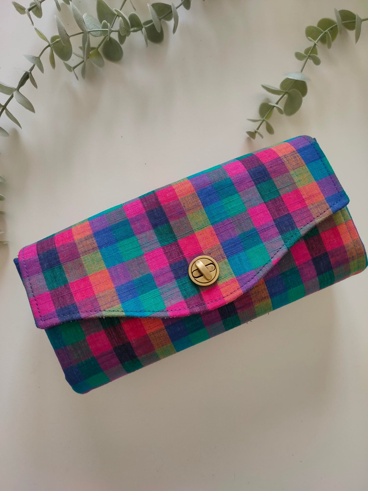 NCW Wallet - Small Madras Checks