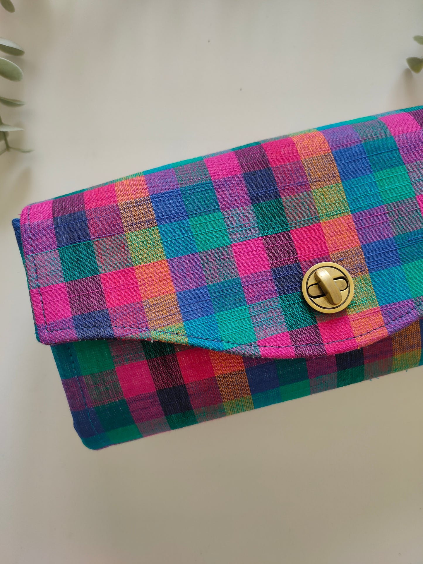 NCW Wallet - Small Madras Checks