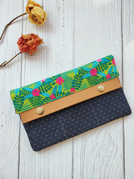 Minimalist Wallet - Green tropical